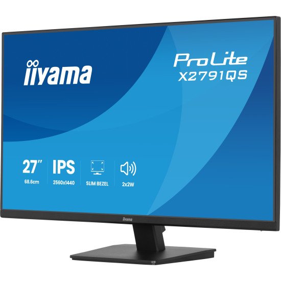 iiyama ProLite X2791QS-B1 écran PC 68,6 cm (27") 2560 x 1440 pixels Quad HD LED Noir