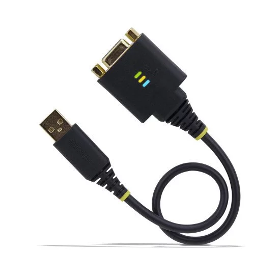 StarTech.com Câble USB vers Null Modem Série de 30cm, COM Retention, FTDI, Câble Adaptateur USB-A vers DB9 RS232, Vis/Écrous DB9 Interchangeables, Windows/macOS/Linux StarTech.com Câble USB vers Null Modem Série de 30cm, COM Retention, FTDI, Câble Adaptateur USB-A vers DB9 RS232, Vis/Écrous DB9 Interchangeables, Windows/macOS/Linux