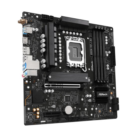 Asrock B860M Pro-A WiFi Intel B860 LGA 1851 (Socket V1) micro ATX Asrock B860M Pro-A WiFi Intel B860 LGA 1851 (Socket V1) micro ATX
