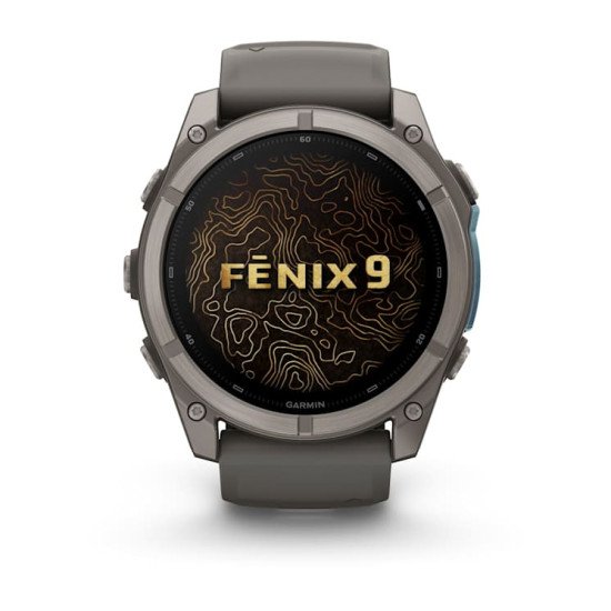 Garmin fēnix 9 3,56 cm (1.4") AMOLED 51 mm Numérique 454 x 454 pixels Écran tactile Titane Wifi GPS (satellite)