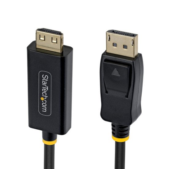 StarTech.com Câble Adaptateur DisplayPort vers HDMI de 1m avec Connecteurs à Verrouillage, 4K 60Hz, HDR, Convertisseur Vidéo DP vers HDMI Unidirectionnel, DP Desktop vers Moniteur HDMI
