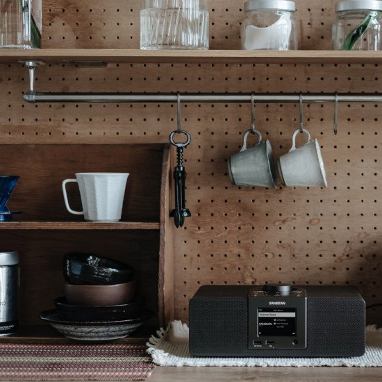 Sangean WFR-32 Radio portable Personnel Numérique Noir, Noyer