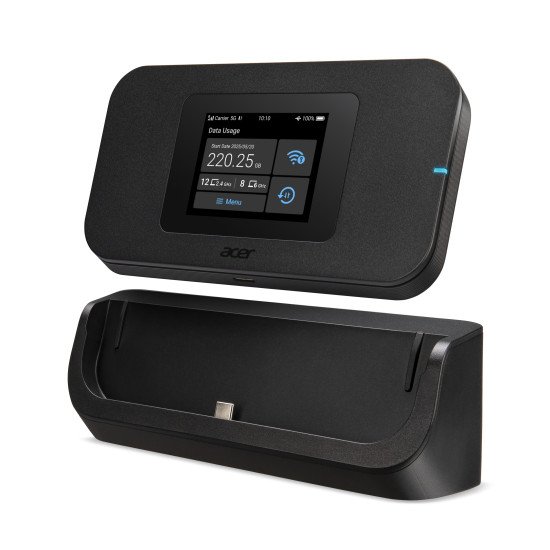 Acer Connect Enduro M4D routeur sans fil Bi-bande (2,4 GHz / 5 GHz) 5G Noir