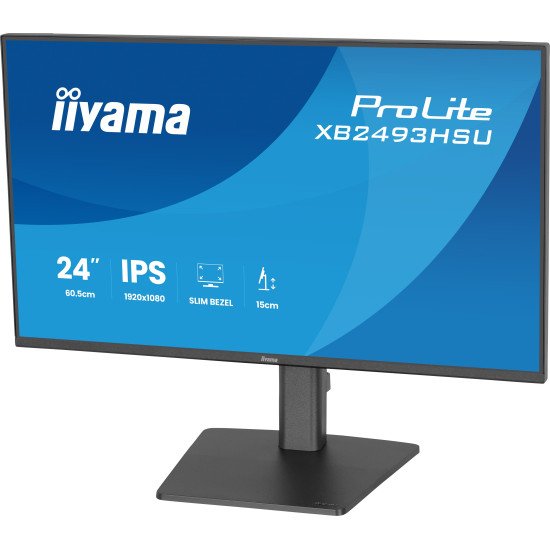iiyama ProLite XB2493HSU-B1 écran PC 60,5 cm (23.8") 1920 x 1080 pixels Full HD LED Noir