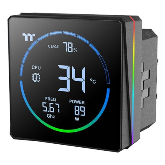 Thermaltake TH360-S V3 ARGB Processeur Refroidisseur de liquide tout-en-un 12 cm Noir 1 pièce(s)