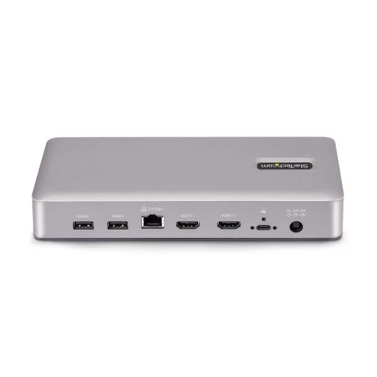 StarTech.com Station d'Accueil USB4, USB-C 40Gbps, Double Vidéo HDMI, Jusqu'à 2x 4K 60Hz 4:4:4 (RGB) ou 2x 4K 120Hz 4:2:2, Dock Multi-Moniteur, 6x USB, 2.5GbE, 100W PD StarTech.com Station d'Accueil USB4, USB-C 40Gbps, Double Vidéo HDMI, Jusqu'à 2x 4K 60Hz 4:4:4 (RGB) ou 2x 4K 120Hz 4:2:2, Dock Multi-Moniteur, 6x USB, 2.5GbE, 100W PD