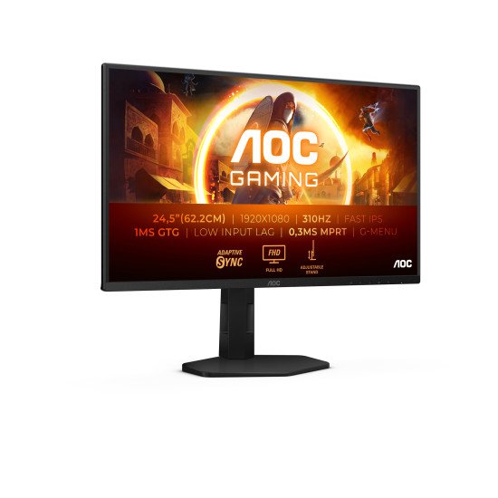 AOC G4 25G4SXU écran PC 62,2 cm (24.5") 1920 x 1080 pixels Full HD LED Noir, Gris AOC G4 25G4SXU écran PC 62,2 cm (24.5") 1920 x 1080 pixels Full HD LED Noir, Gris