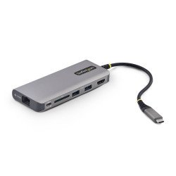 StarTech.com 177B-USBC-MULTIPORT station d'accueil Avec fil USB 3.2 Gen 2 (3.1 Gen 2) Type-C Gris