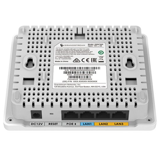 Grandstream Networks GWN7604 point d'accès réseaux locaux sans fil 867 Mbit/s Blanc Connexion Ethernet POE Grandstream Networks GWN7604 point d'accès réseaux locaux sans fil 867 Mbit/s Blanc Connexion Ethernet POE
