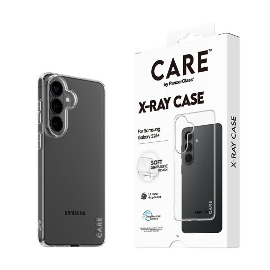 PanzerGlass CARE™ by ® X-Ray Case Samsung Galaxy S26+ coque de protection pour téléphones portables Housse Transparent