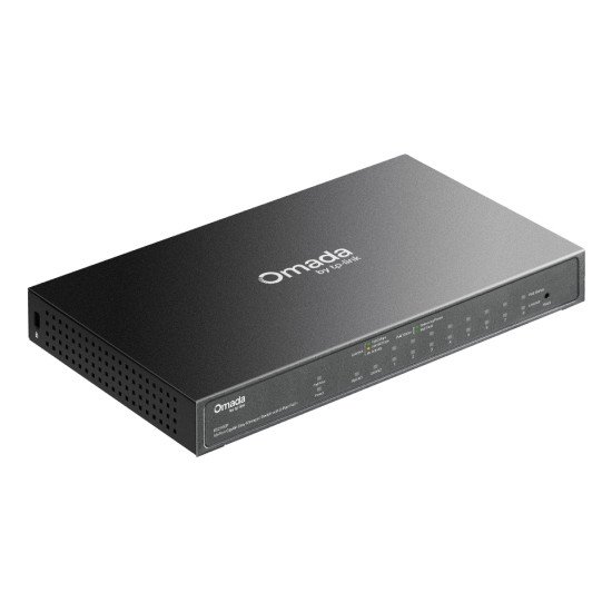 TP-Link Omada ES210GP commutateur réseau Géré L2 Gigabit Ethernet (10/100/1000) Connexion Ethernet POE DIN rail Noir
