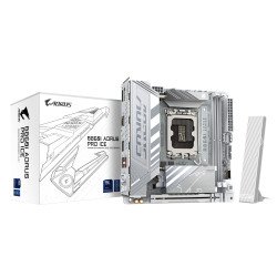 GIGABYTE B860I AORUS PRO ICE Carte mère - Processeurs Intel Core Ultra, VRM 8+1+2+1 phases, jusqu'à 9200MHz DDR5, 1xPCIe 5.0 + 1xPCIe 4.0 M.2, LAN 2,5 GbE, WIFI 7, Thunderbolt 4 GIGABYTE B860I AORUS PRO ICE Carte mère - Processeurs Intel Core Ultra, VRM 8+1+2+1 phases, jusqu'à 9200MHz DDR5, 1xPCIe 5.0 + 1xPCIe 4.0 M.2, LAN 2,5 GbE, WIFI 7, Thunderbolt 4