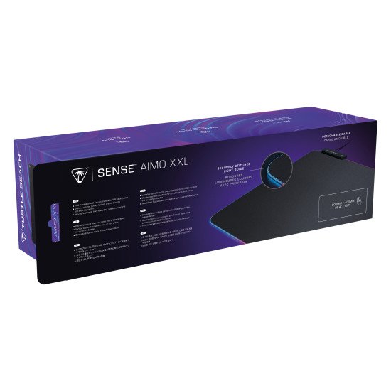 Turtle Beach Sense AIMO XXL – Tapis De Souris De Jeu RGB Ultralarge