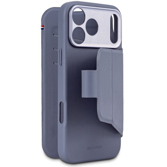 Decoded D26IPO17PDW3TSFE coque de protection pour téléphones portables 16 cm (6.3") Étui avec portefeuille Gris