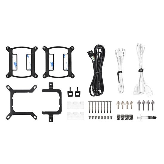 Thermaltake TH240 V2 Ultra ARGB Processeur Kit de refroidissement du liquide 24 cm Blanc 1 pièce(s)