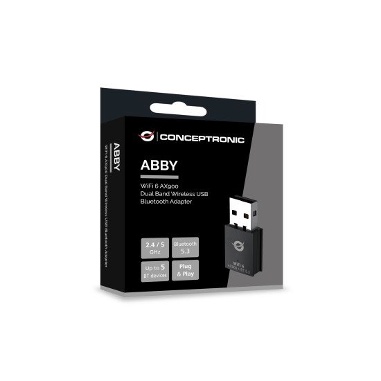 Conceptronic ABBY26B carte réseau WLAN / Bluetooth 900 Mbit/s