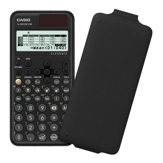 Casio fx-991DE CW calculatrice Poche Calculatrice scientifique Noir