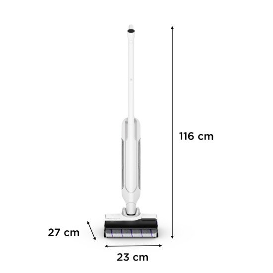 Rowenta X Clean 10 Aspirateur-balai 2 en 1 Batterie Sec&humide Sans sac 200 W Argent, Blanc Rowenta X Clean 10 Aspirateur-balai 2 en 1 Batterie Sec&humide Sans sac 200 W Argent, Blanc