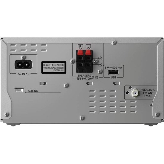 Panasonic SC-PM704EG-S ensemble audio pour la maison Système micro audio domestique 80 W Noir, Argent