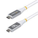 StarTech.com Câble USB4 de 1 m, 80 Gbps, Câble USB-C Certifié USB-IF, 240 W PD, 8K 120 Hz/4K 240 Hz DP2.1 DP80, Compatible Thunderbolt 4 - Cordon USB-C Blanc