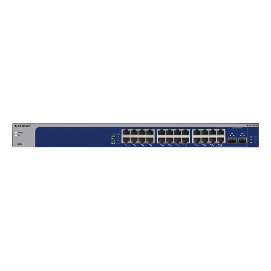 NETGEAR XS724EM Géré L2 10G Ethernet (100/1000/10000) 1U Bleu, Gris NETGEAR XS724EM Géré L2 10G Ethernet (100/1000/10000) 1U Bleu, Gris