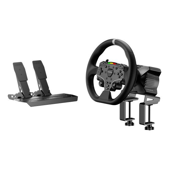Moza Racing RS074 accessoire de jeux vidéo Noir Bluetooth/USB Volant + pédales Numérique PC