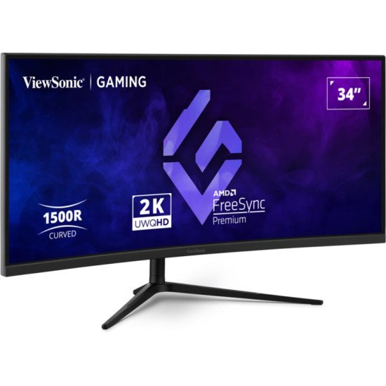 Viewsonic VX3418C-2K écran PC 86,4 cm (34") 3440 x 1440 pixels UltraWide Quad HD Noir