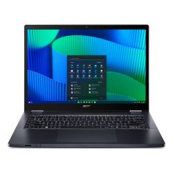 Acer TravelMate TMP414RN-54-TCO-5067 Intel Core Ultra 5 125U Hybride (2-en-1) 35,6 cm (14") Écran tactile WUXGA 32 Go DDR5-SDRAM 1 To SSD Wi-Fi 6E (802.11ax) Windows 11 Pro Bleu