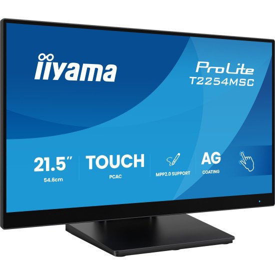 iiyama T2254MSC-B2AG écran PC 54,6 cm (21.5") 1920 x 1080 pixels Full HD LED Écran tactile Noir