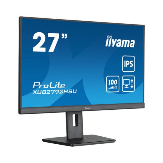iiyama XUB2792HSU-B6 écran PC 68,6 cm (27") 1920 x 1080 pixels Full HD LED Noir iiyama XUB2792HSU-B6 écran PC 68,6 cm (27") 1920 x 1080 pixels Full HD LED Noir