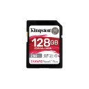 Kingston Technology 128GB Canvas React Plus SDXC UHS-II 280R/100W U3 V60 for Full HD/4K