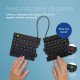 R-Go Tools Clavier ergonomique R-Go Split Break avec logiciel de pause, clavier ergonomique divisé, QWERTY (IT), bluetooth, noir