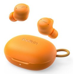 Belkin SoundForm Isolate Casques Sans fil Ecouteurs Appels/Musique/Sport/Au quotidien USB Type-C Bluetooth Orange