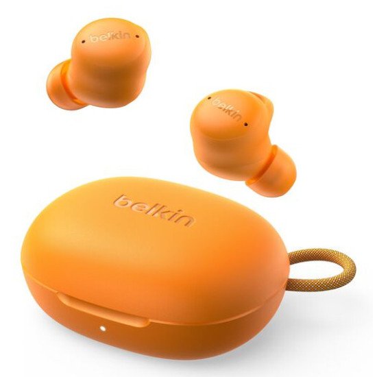 Belkin SoundForm Isolate Casques Sans fil Ecouteurs Appels/Musique/Sport/Au quotidien USB Type-C Bluetooth Orange