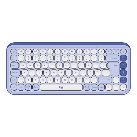 Logitech POP Icon Keys clavier Universel Bluetooth QWERTY US International Lilas, Blanc Logitech POP Icon Keys clavier Universel Bluetooth QWERTY US International Lilas, Blanc