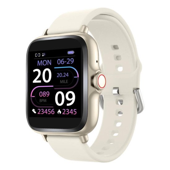 Denver SWC-156BEMK2 smartwatche et montre de sport 3,66 cm (1.44") TFT 128 x 128 pixels Écran tactile Beige Denver SWC-156BEMK2 smartwatche et montre de sport 3,66 cm (1.44") TFT 128 x 128 pixels Écran tactile Beige