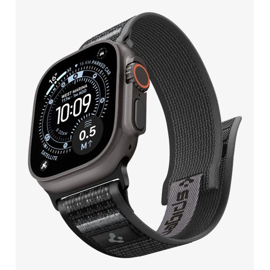 Spigen Athlex Air 2 Bande Noir, Orange Tissu