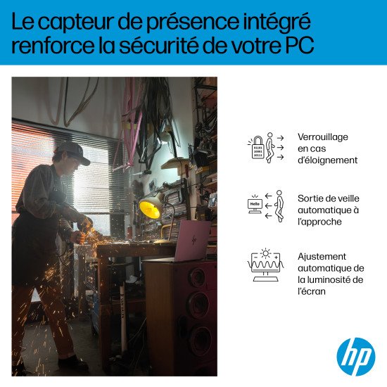 HP OmniBook X FlipNGAI 16-ar0771nb Copilot+ PC AMD Ryzen AI 7 350 Hybride (2-en-1) 40,6 cm (16") Écran tactile 2K 16 Go LPDDR5x-SDRAM 1 To SSD Wi-Fi 6E (802.11ax) Windows 11 Home Argent