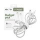 PanzerGlass empower by ® Racing 60W USB-C to USB-C Cable | USB 2.0 | 2M | Silver White câble USB Blanc