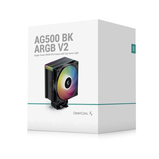 DeepCool AG500 BK ARGB V2 Processeur Refroidisseur d'air 11,9 cm Noir DeepCool AG500 BK ARGB V2 Processeur Refroidisseur d'air 11,9 cm Noir