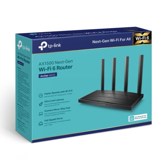 TP-Link AX1500 Gigabit Wi-Fi 6 Router Routeur connecté