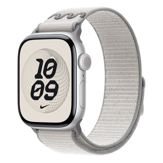 Apple Nike Sport Loop Bande Gris Nylon, Polyester recyclé, Spandex Apple Nike Sport Loop Bande Gris Nylon, Polyester recyclé, Spandex
