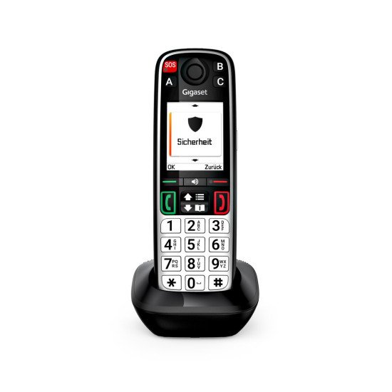 Gigaset EASY 500HX Téléphone analog/dect Identification de l'appelant Noir, Argent