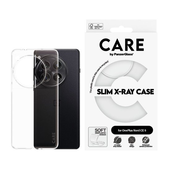 PanzerGlass CARE™ by ® X-Ray Case OnePlus Nord CE 5 coque de protection pour téléphones portables Housse Transparent
