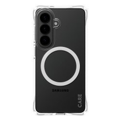 PanzerGlass CARE™ by ® Samba Case Transparent w. White Qi Samsung Galaxy S26 coque de protection pour téléphones portables 16 cm (6.3") Housse