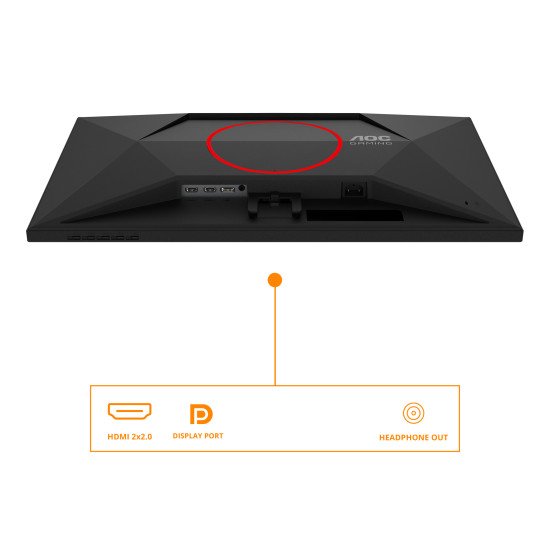 AOC G4 27G4HRE écran PC 68,6 cm (27") 1920 x 1080 pixels Full HD LED Noir, Rouge AOC G4 27G4HRE écran PC 68,6 cm (27") 1920 x 1080 pixels Full HD LED Noir, Rouge