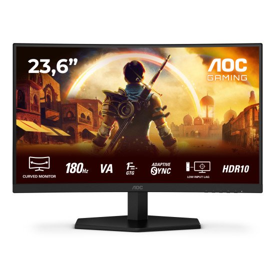 AOC G4 C24G42E écran PC 59,9 cm (23.6") 1920 x 1080 pixels Full HD LED Noir, Rouge AOC G4 C24G42E écran PC 59,9 cm (23.6") 1920 x 1080 pixels Full HD LED Noir, Rouge
