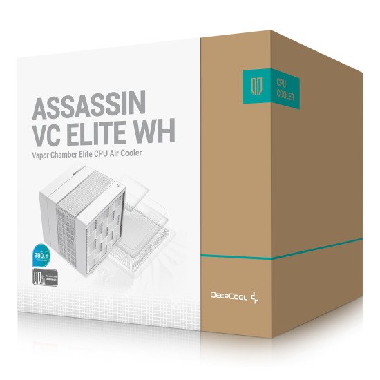 DeepCool Assassin VC Elite WH Processeur Refroidisseur d'air 120/140 mm Blanc 1 pièce(s)