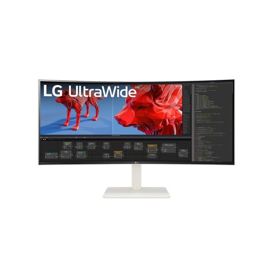 LG 38BR85QC-W écran PC 96,5 cm (38") 3840 x 1600 pixels UltraWide Quad HD+ LCD Blanc