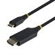 StarTech.com Câble Adaptateur USB-C vers HDMI de 1m, Connecteur HDMI à Verrouillage, 4K 60Hz, Compatible Thunderbolt, HDR, Câble Unidirectionnel pour MacBook, Dell, HP, Lenovo